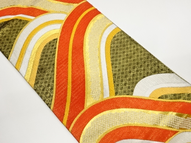 JAPANESE KIMONO / FUKURO OBI / SAGANISHIKI / WOVEN WAVE 